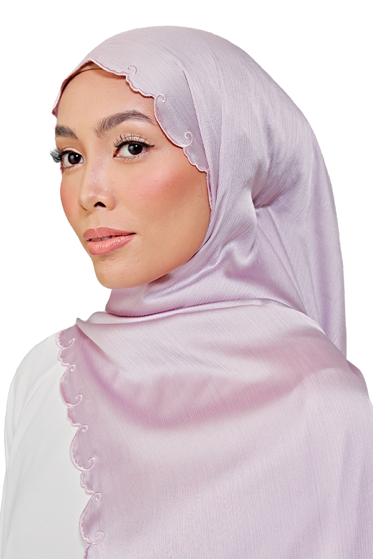 Sulam Melor Scarf in Fading Rose